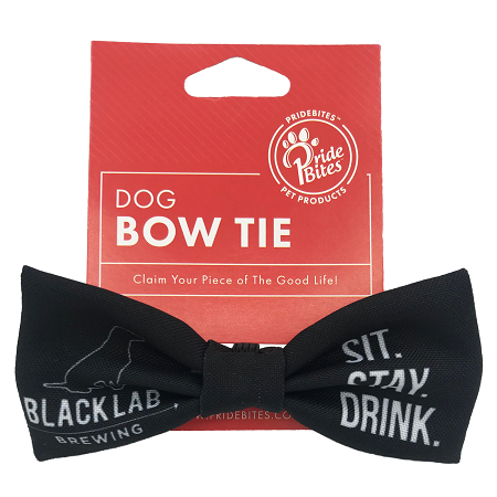 Black dog online bow tie