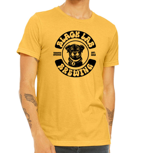 Black Lab Brewing - Toronto - Retro Yellow Tshirt