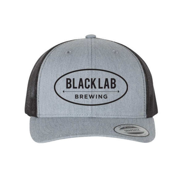 Black Lab Brewing Trucker Cap - Black / Heather Grey
