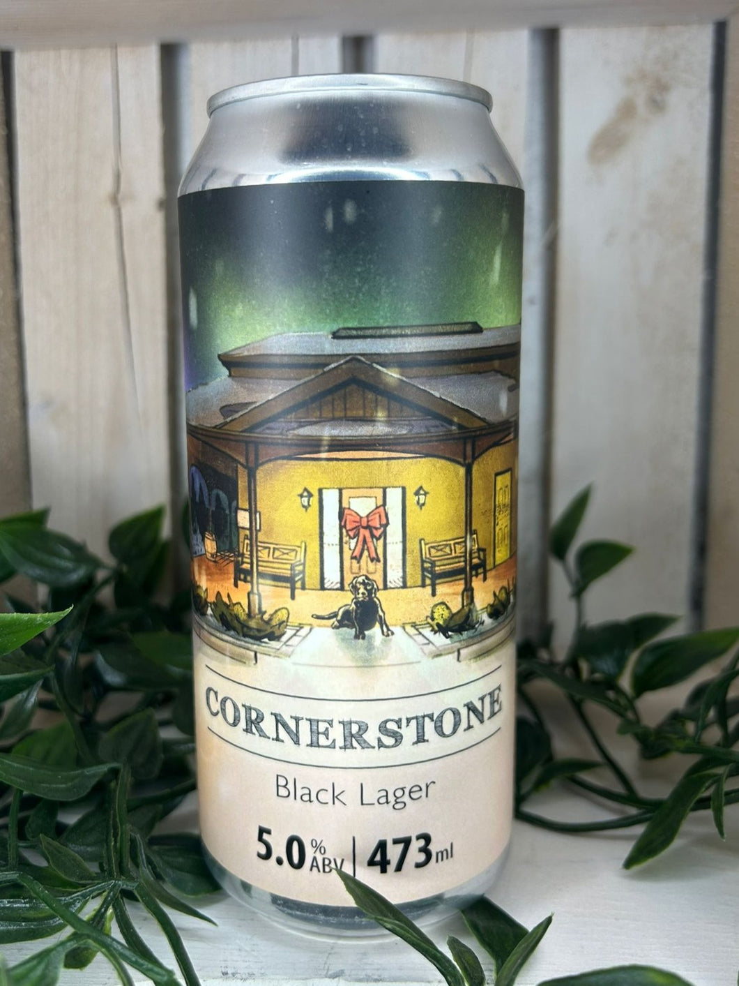 Cornerstone Black Lager (473ml Can)