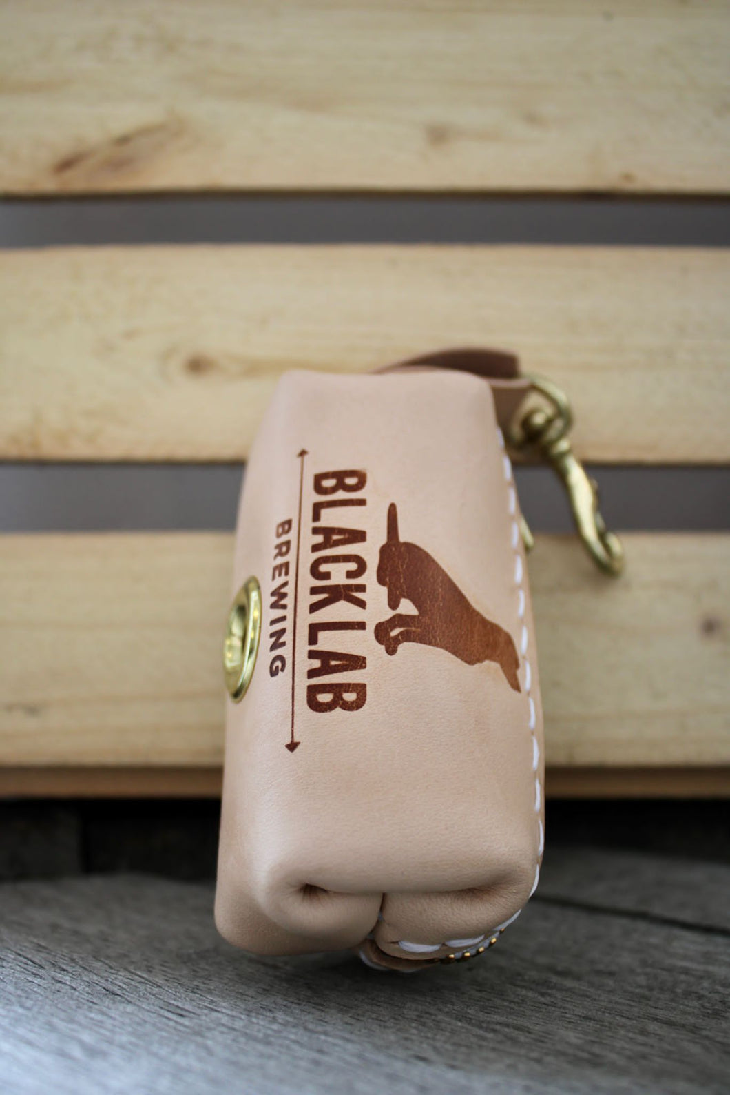 Leather Dog Bag Holder